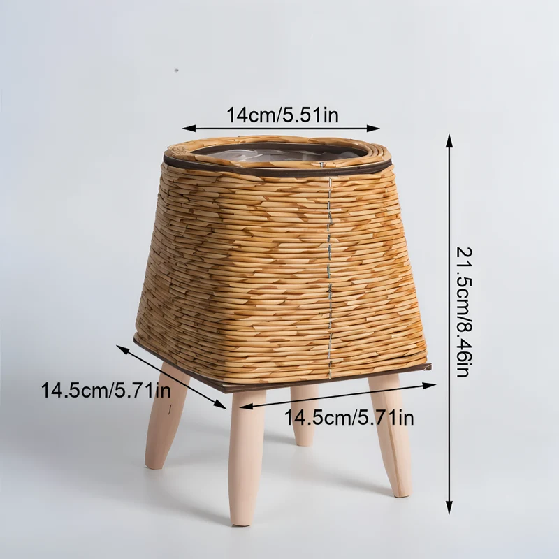 Håndvævet Plantekrukke i Rustikt Design | Holdbar og Elegant