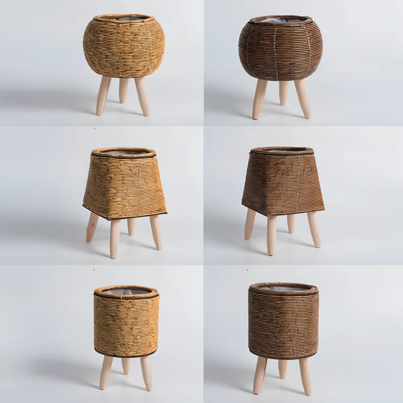 Håndvævet Plantekrukke i Rustikt Design | Holdbar og Elegant