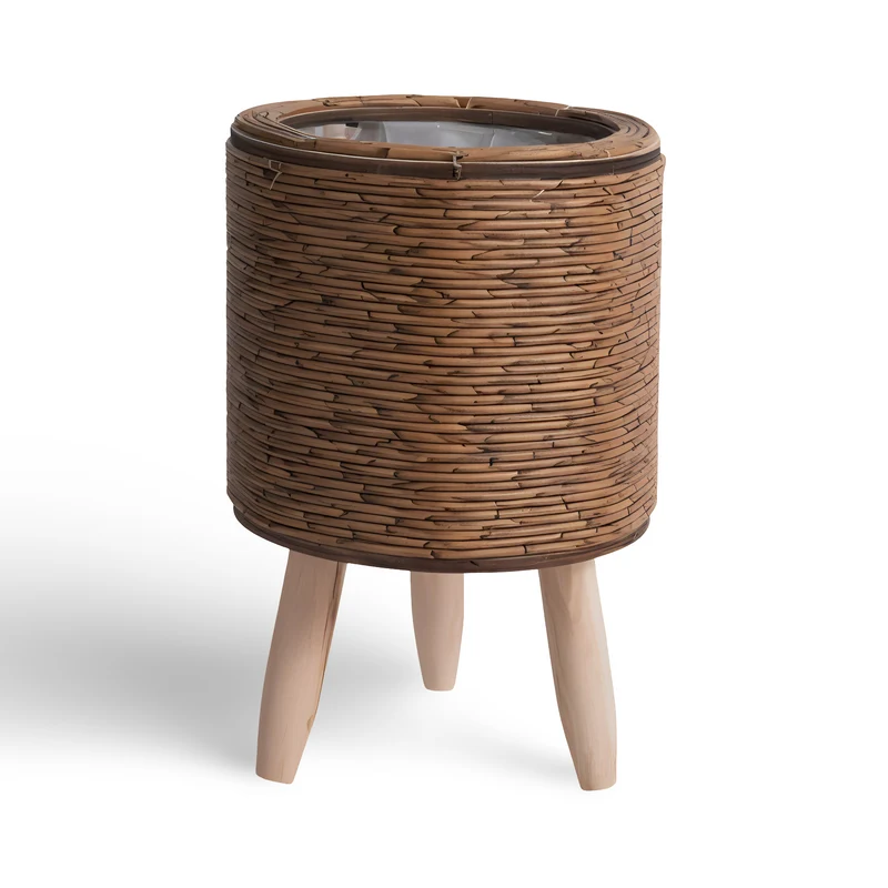 Håndvævet Plantekrukke i Rustikt Design | Holdbar og Elegant