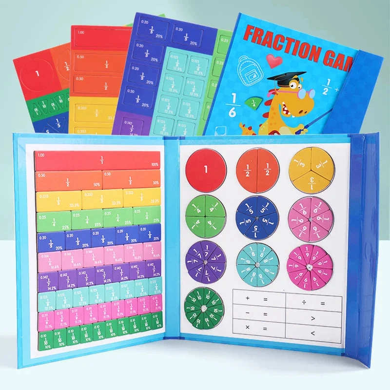 Montessori Brøk Disk Sæt – Gør Matematik Sjovt og Forståeligt