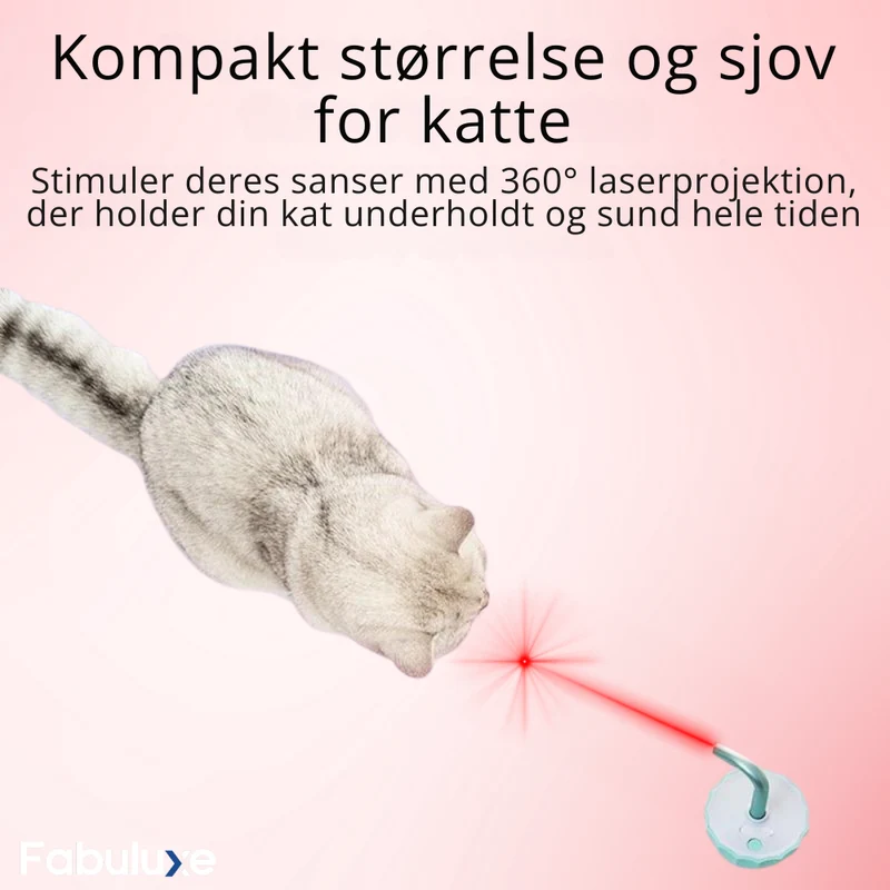 Interaktivt Kattelegetøj med USB-genopladelig Laser