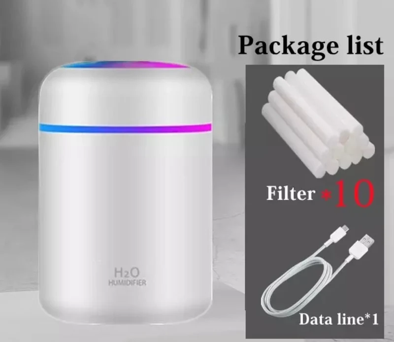 Aroma Luftfugter med LED Lys – Beroligende og Effektiv