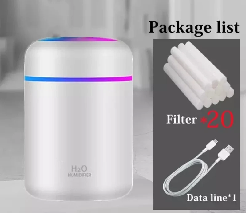 Aroma Luftfugter med LED Lys – Beroligende og Effektiv