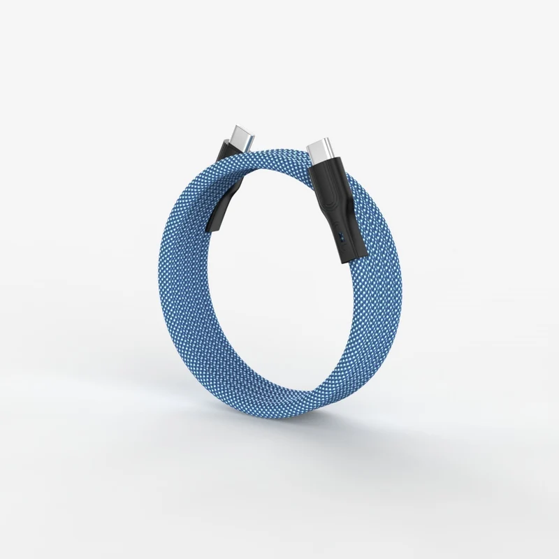 Magnetisk Opladerkabel 1m – Hurtigopladning og Nem Tilslutning
