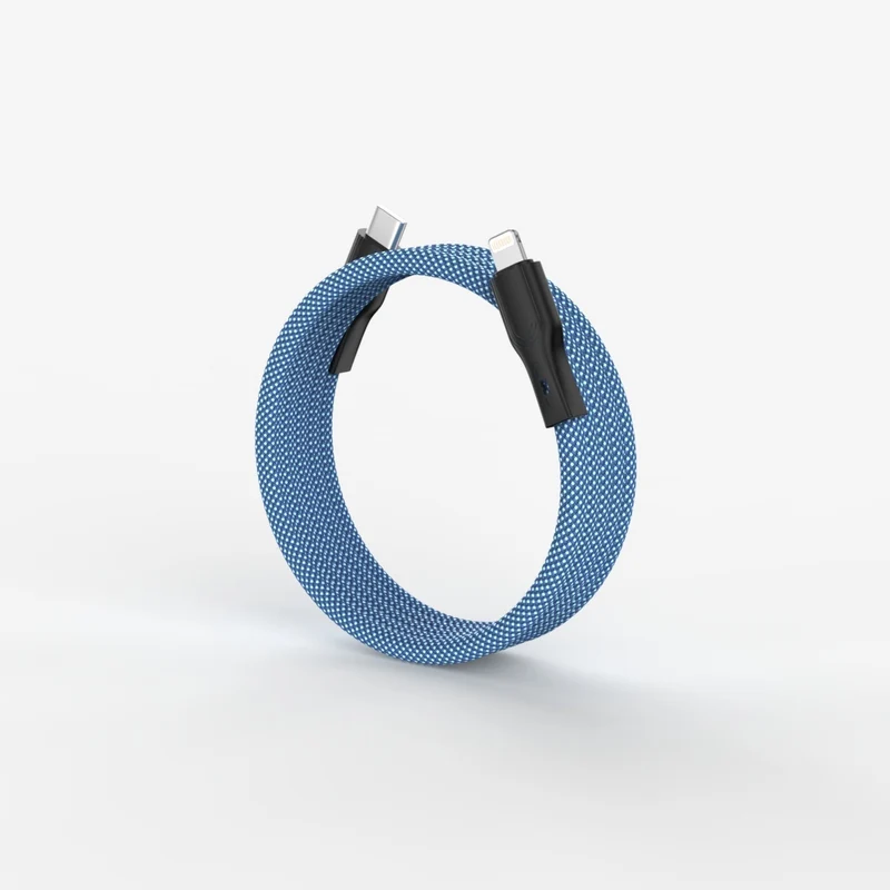 Magnetisk Opladerkabel 1m – Hurtigopladning og Nem Tilslutning