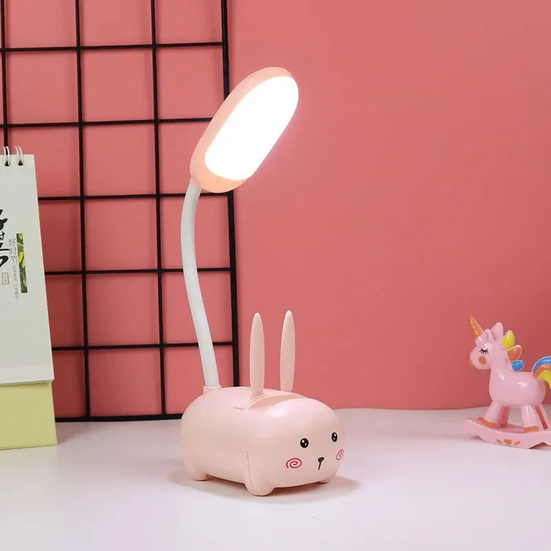 Charmerende Dyreformet Natlampe til Børneværelset med LED Lys