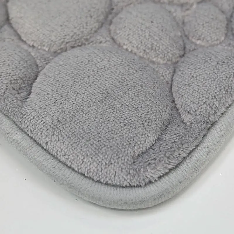 Skridsikkert 3-delt Badeværelsessæt i Blød Mikrofiber