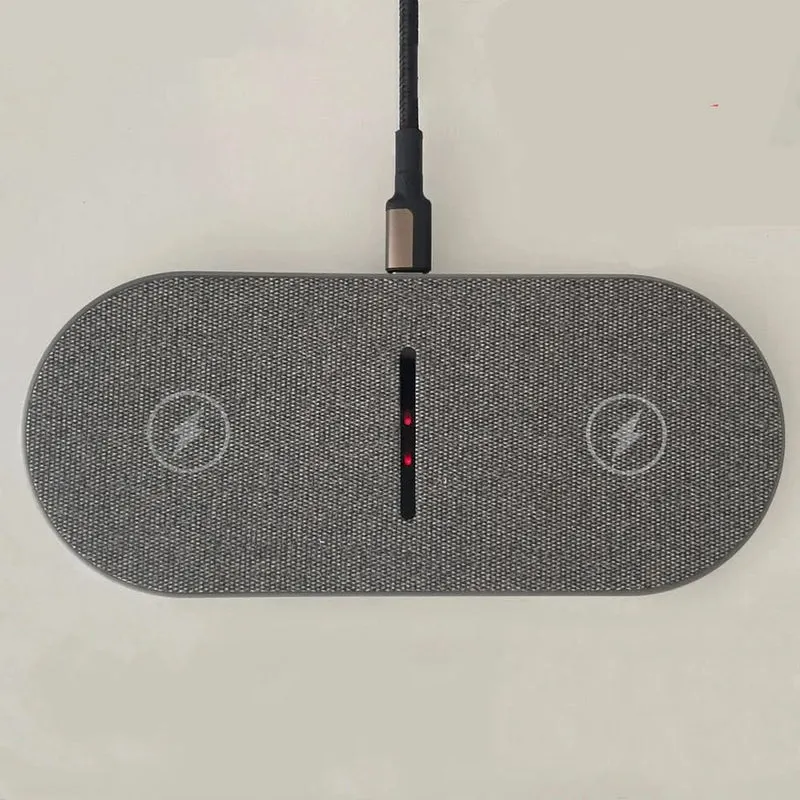 Trådløs Oplader 40W – Hurtig Dobbelt Opladning for QI-enheder