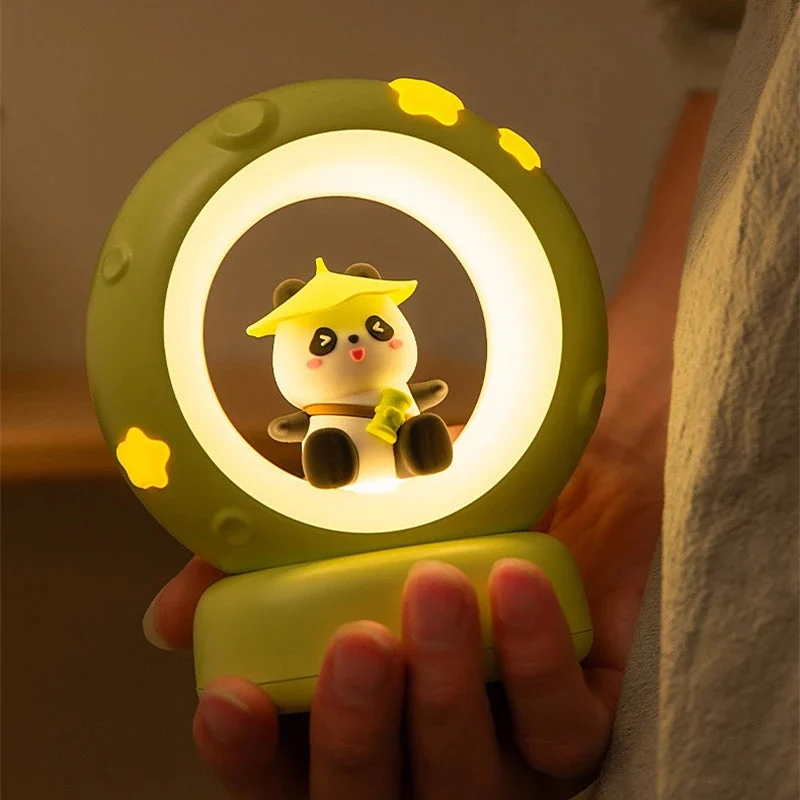Børnevenlig Natlampe i Silikone – Blid LED & USB Opladning
