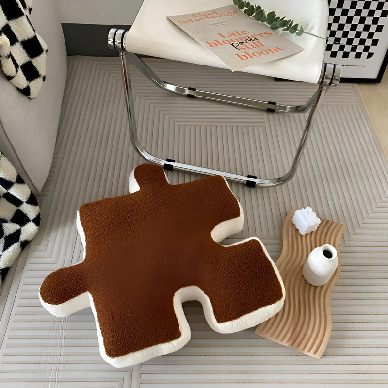 Farverig 3D Puzzle Pude – Komfortabel og Legende Indretning