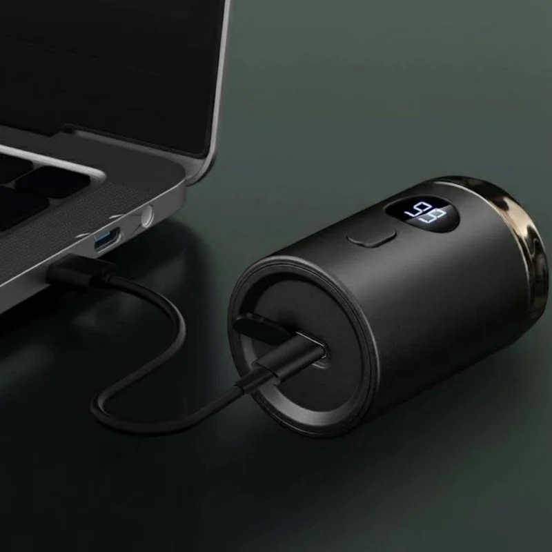 Bærbar Elektrisk Barbermaskine til Mænd med USB Opladning