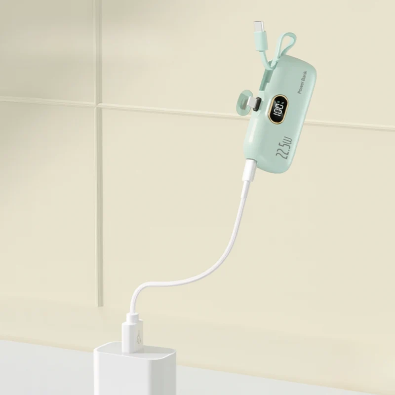 Kraftfuld 5000mAh Powerbank med 22.5W Hurtigopladning