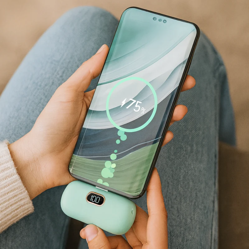 Kraftfuld 5000mAh Powerbank med 22.5W Hurtigopladning