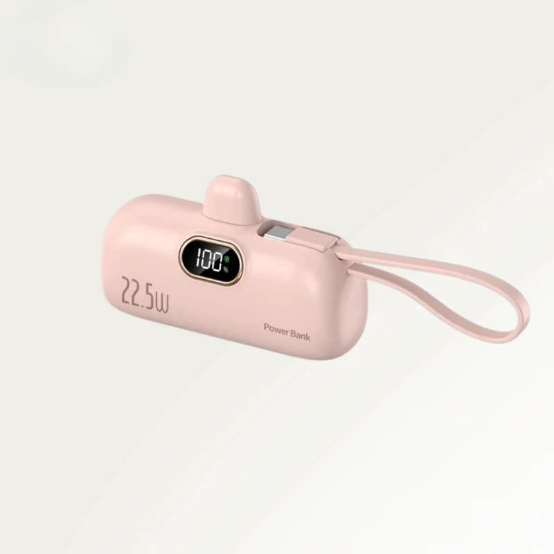Kraftfuld 5000mAh Powerbank med 22.5W Hurtigopladning