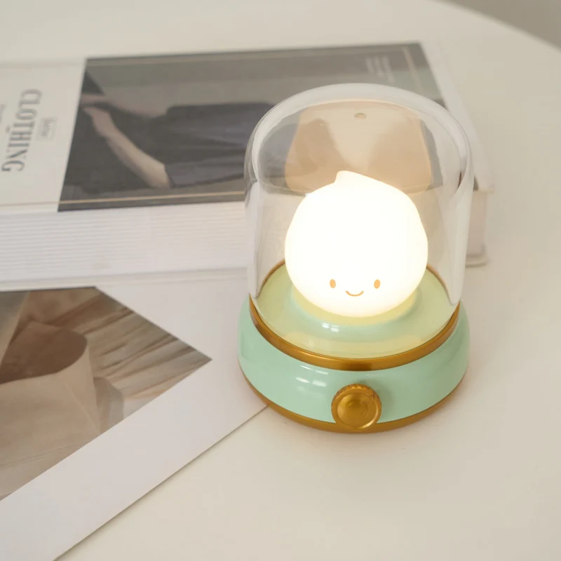 LED Natlampe med Justerbar Lysstyrke og Vintage Design