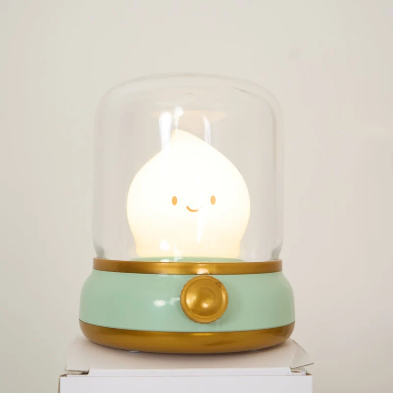 LED Natlampe med Justerbar Lysstyrke og Vintage Design