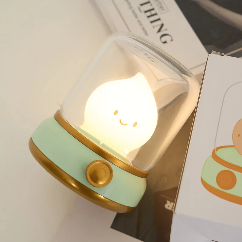 LED Natlampe med Justerbar Lysstyrke og Vintage Design