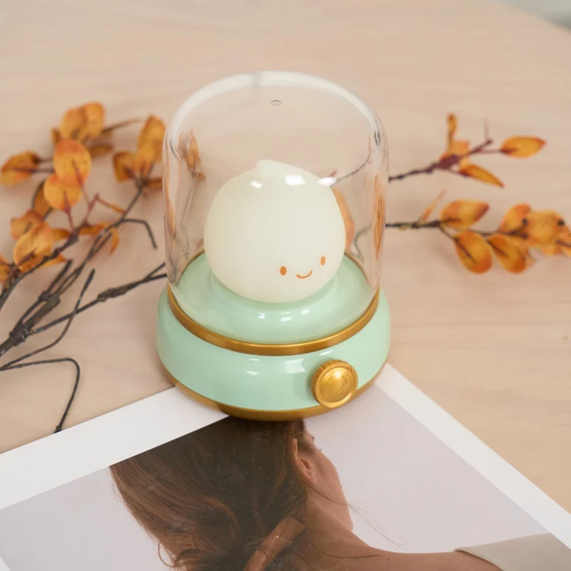 LED Natlampe med Justerbar Lysstyrke og Vintage Design