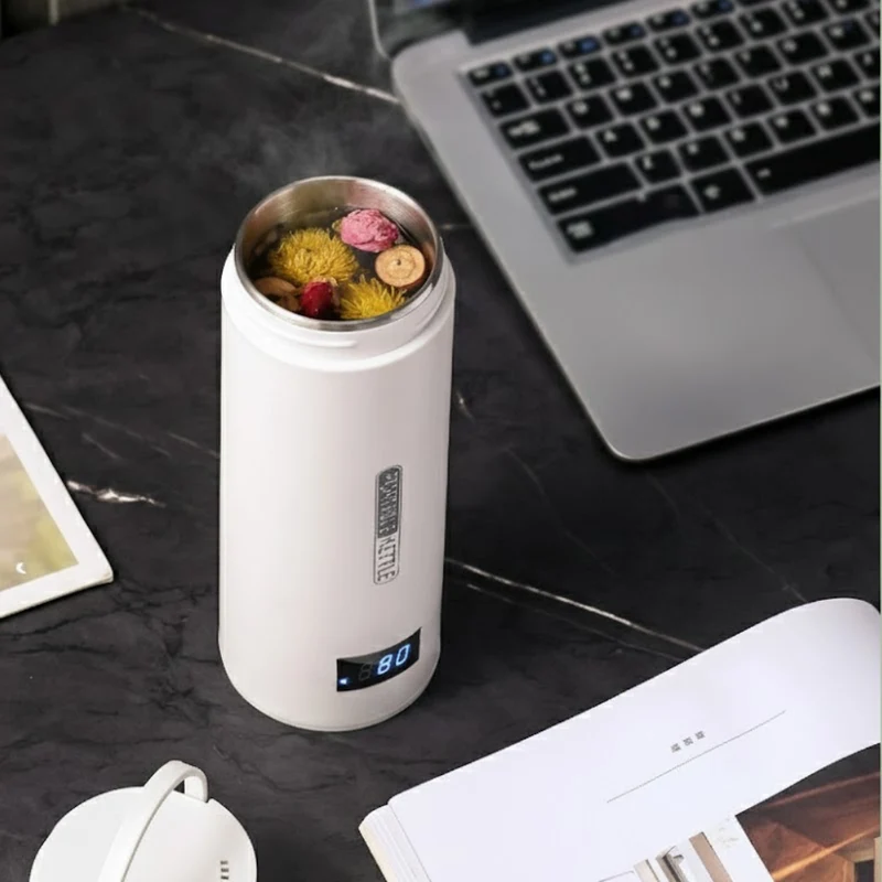 Bærbar Elkedel 450ml med Intelligent Temperaturstyring