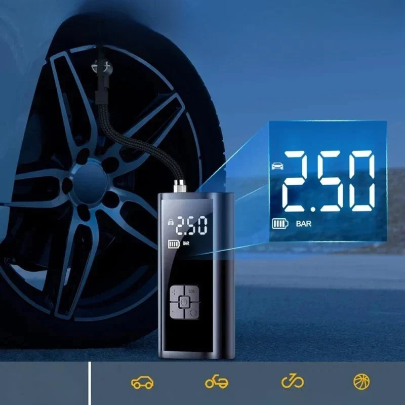 Trådløs Luftpumpe med 150 PSI - Kompakt og USB-genopladelig