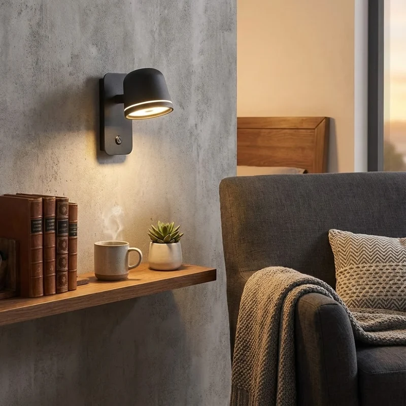 Justerbar LED Væglampe med Touch-Dæmpning og Hukommelse