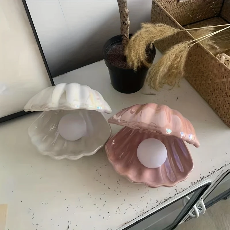 Stilfuld Keramisk Natlampe med Blødt Lys til Soveværelset