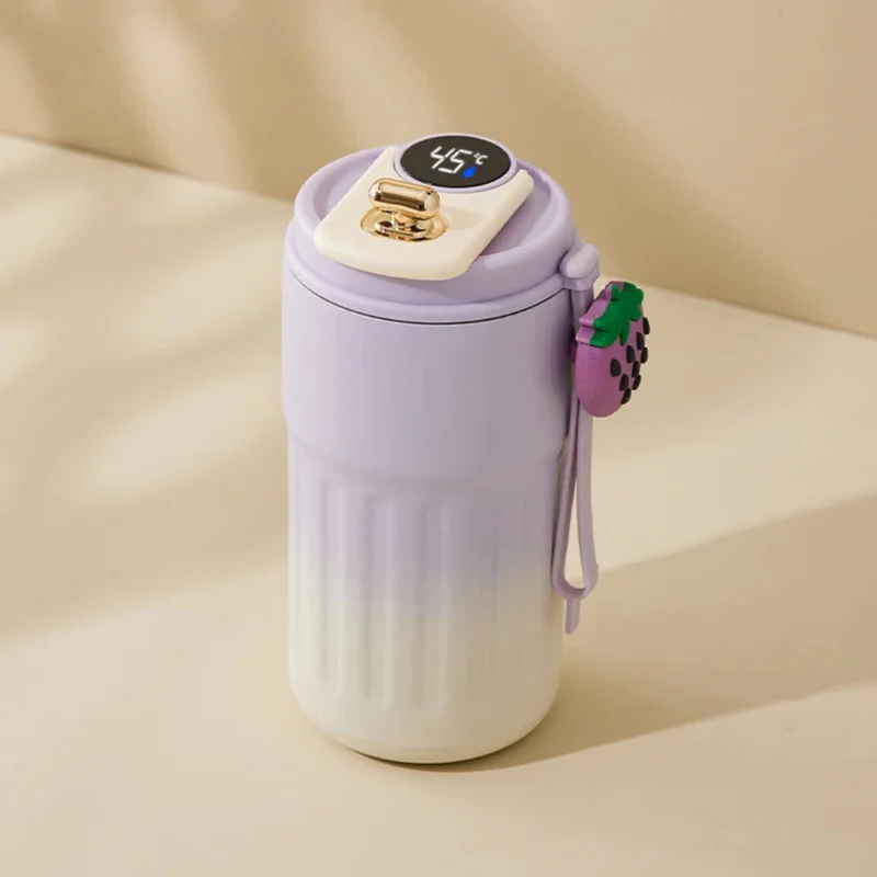 Termokop med LED Temperaturvisning - Perfekt til Rejser