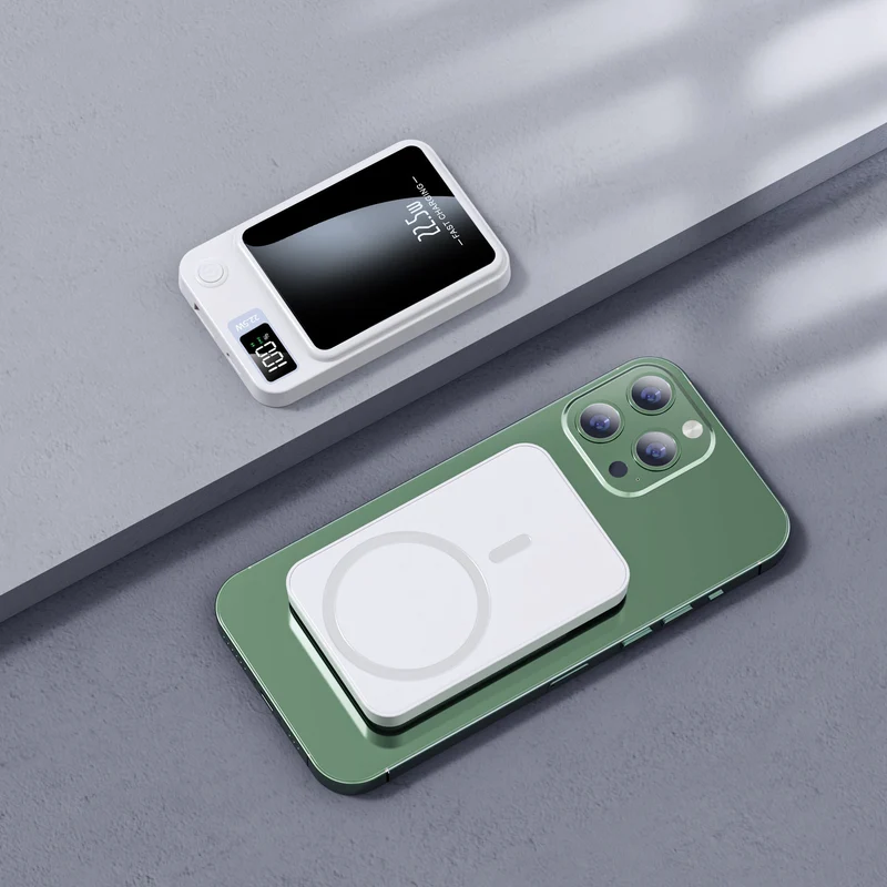 Trådløs MagSafe Powerbank – Letvægts Oplader til Smartphones