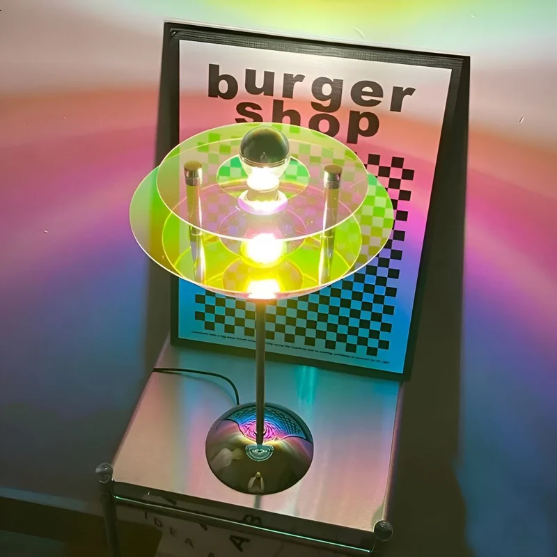 Retro LED Bordlampe med USB – Skaber Hygge i Hjemmet