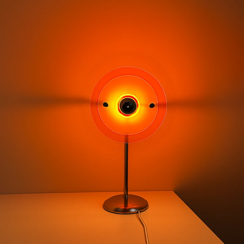 Retro LED Bordlampe med USB – Skaber Hygge i Hjemmet