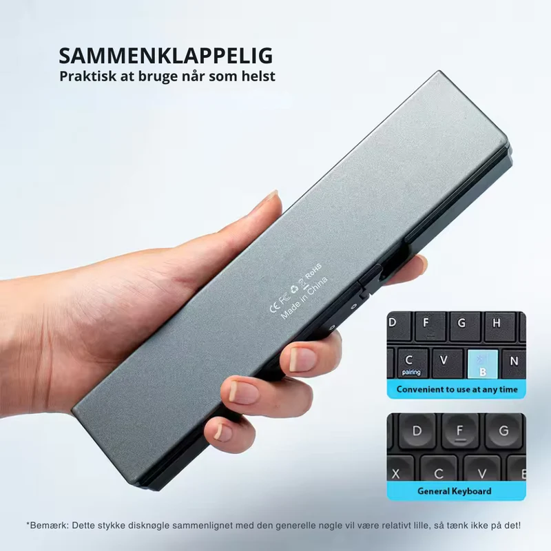 Kompakt Trådløst Tastatur - Effektiv Skrivning På Farten