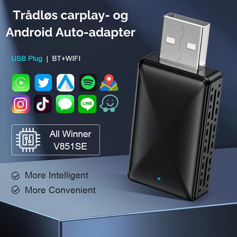 Trådløs Musikstreaming Adapter med Krystalklar Lyd
