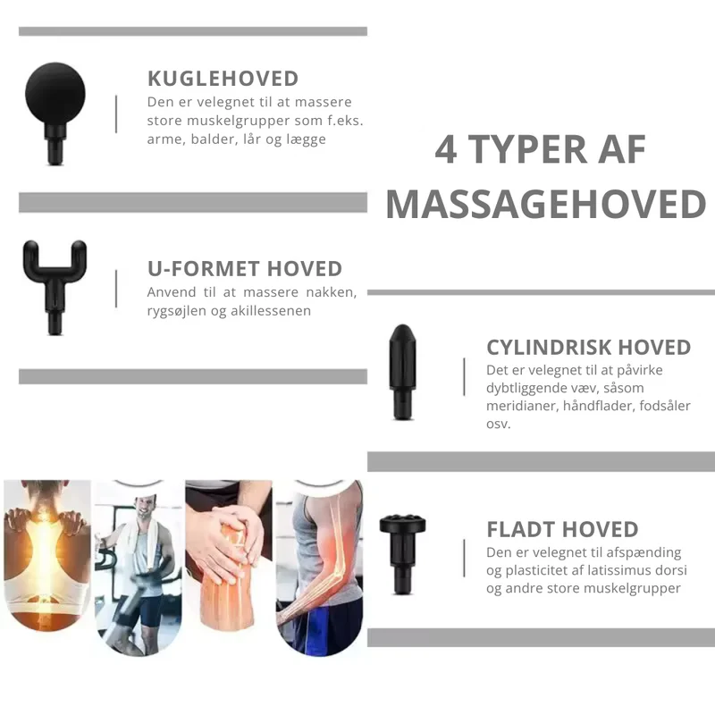 Kraftfuld Massagepistol til Hurtig Muskelrestitution og Afslapning