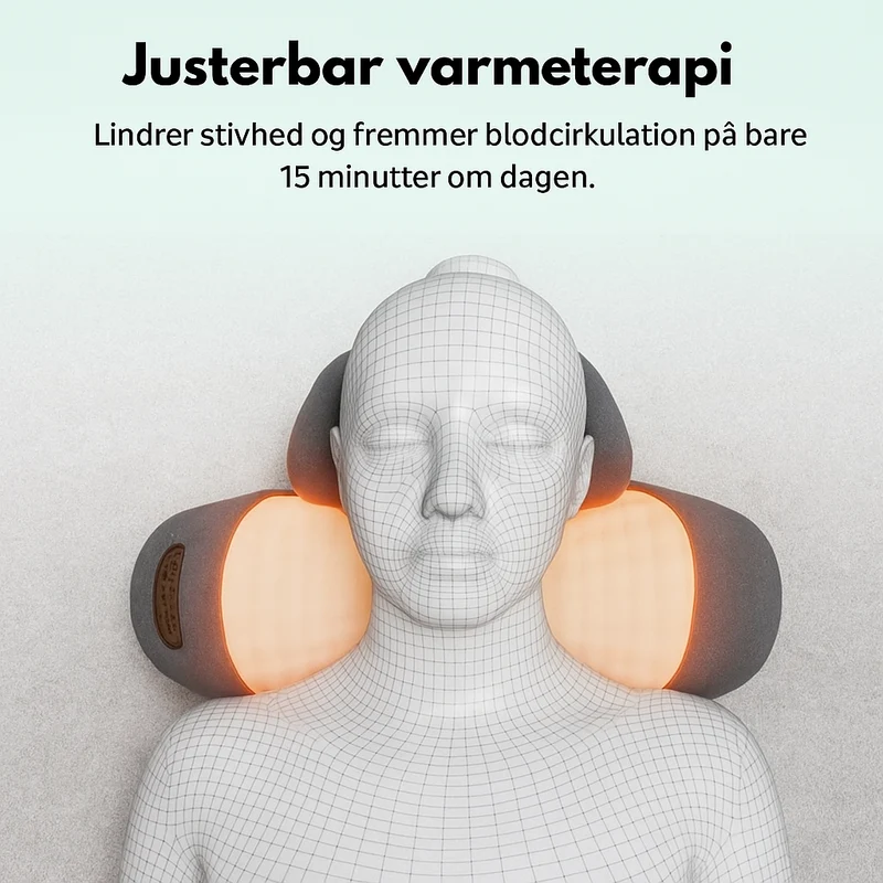 3-i-1 Nakkemassager med Varme og Vibrationsfunktion