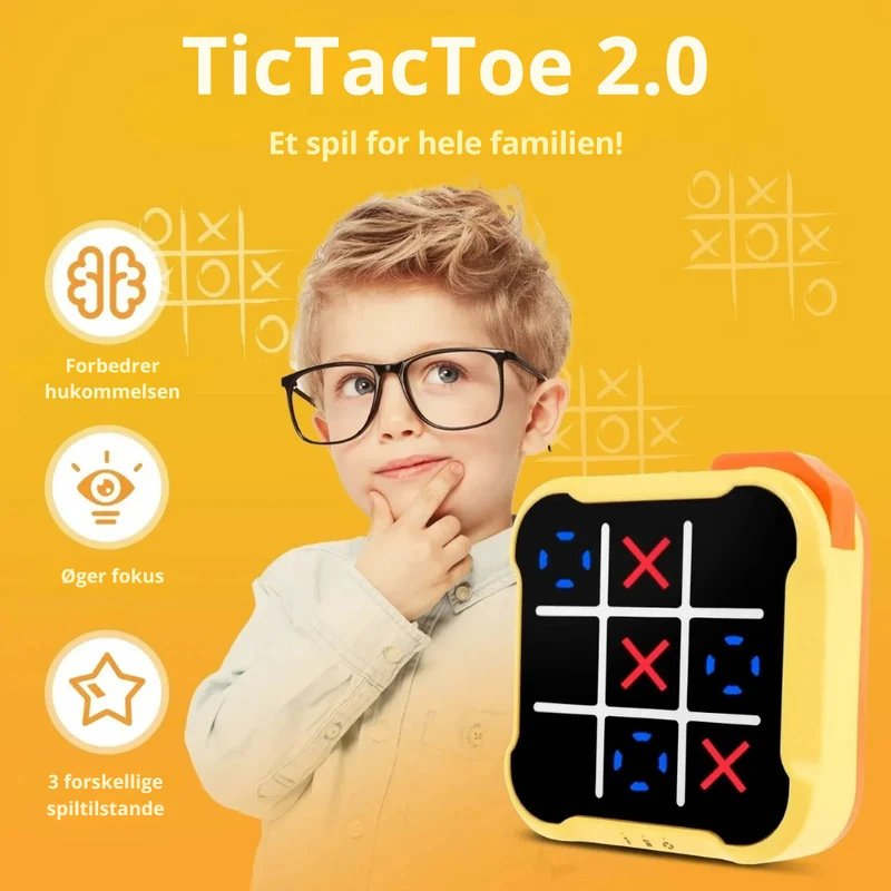 Elektronisk Tic Tac Toe – Sjovt og Bærbart Spil for Alle
