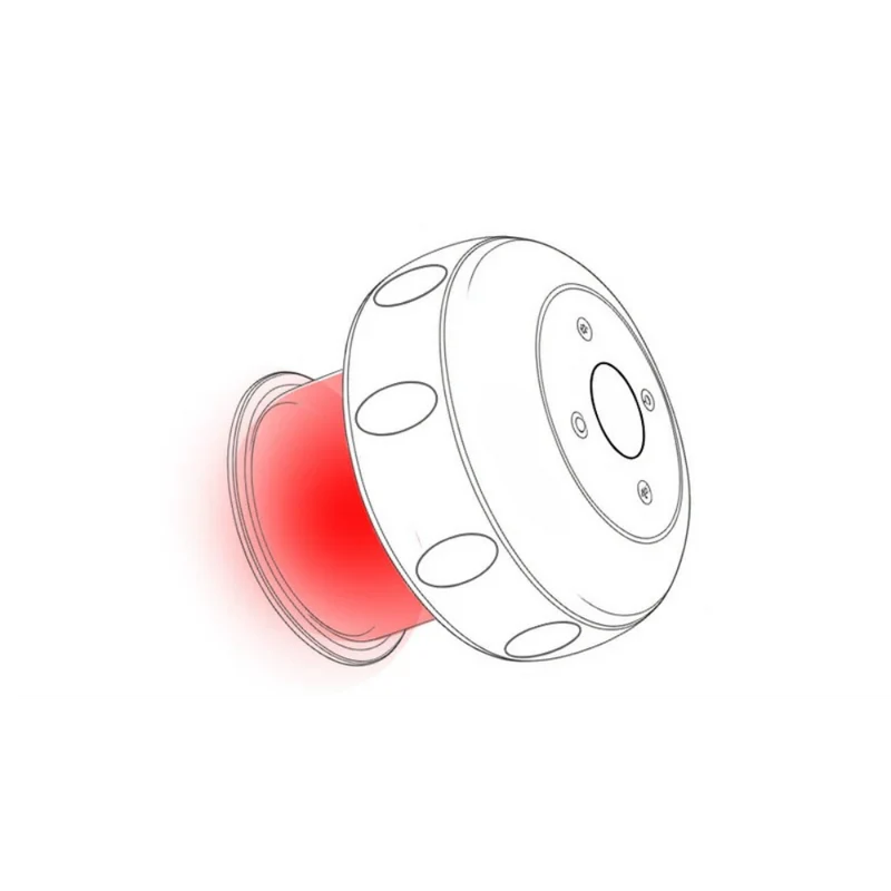 Bærbar Cupping Massager med Varmeterapi og Rødt Lys