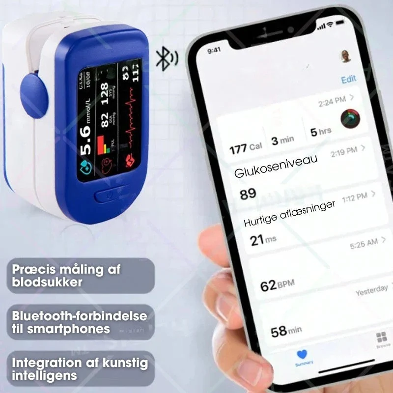 Præcist og Bærbart Pulsoximeter til Sundhedsovervågning