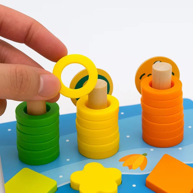 Montessori Træspil til Kreativ Læring og Færdighedsudvikling