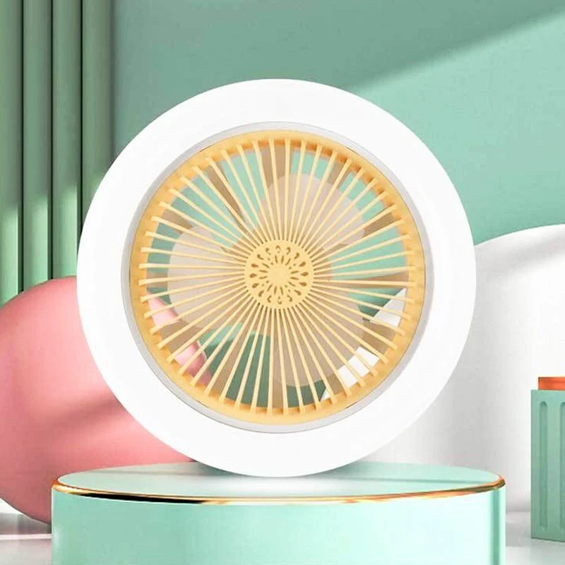 Aromaterapi LED Ventilatorlampe – Justerbart Lys & 3 Hastigheder