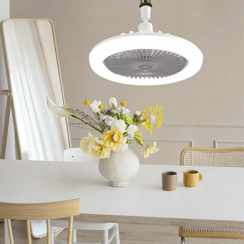 Aromaterapi LED Ventilatorlampe – Justerbart Lys & 3 Hastigheder