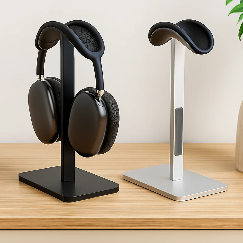 Elegant Hovedtelefonholder med Stabil Base til Over-Ear Headset