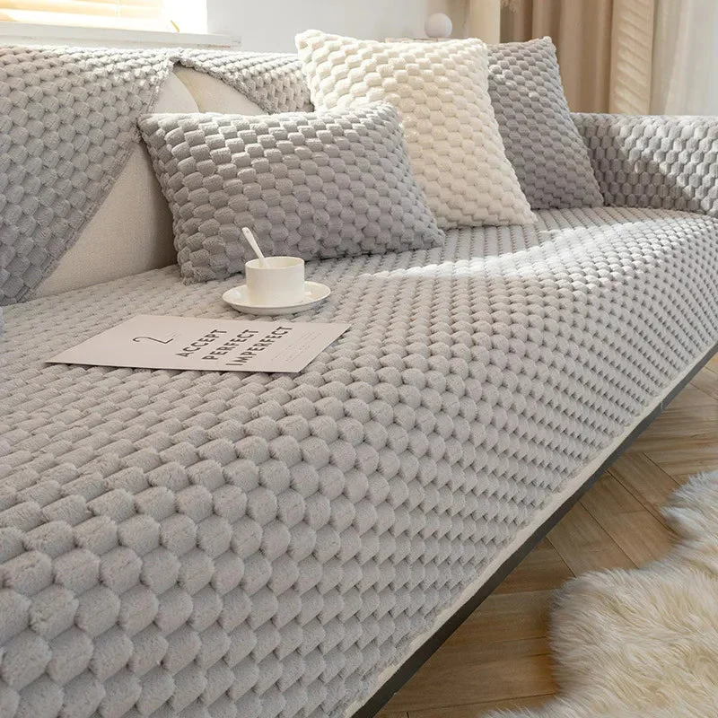 Vintervenligt Sofaovertræk i Blødt, Skridsikkert Design