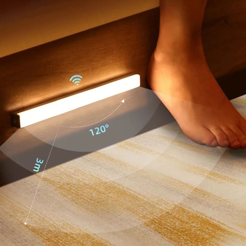 Trådløs LED Lampe med Bevægelsessensor – Fleksibel & Holdbar