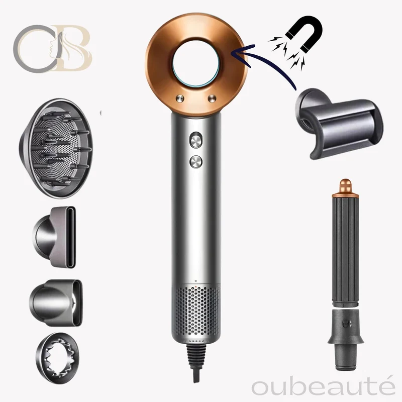 Effektiv Hårtørrer med Diffusor og Coanda-Effekt