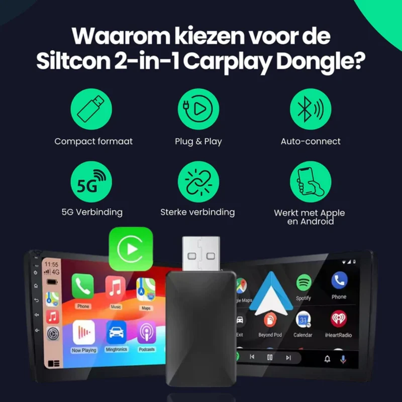 Trådløs Biladapter til CarPlay & Android Auto – Nem Forbindelse
