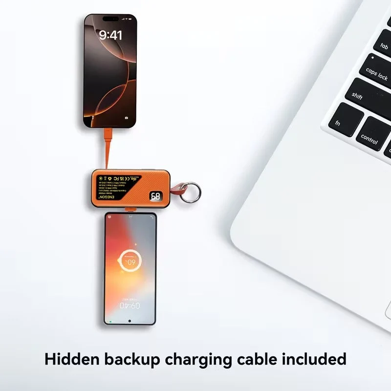 Kompakte Powerbanks 2-pak - 5000mAh USB-C Opladning