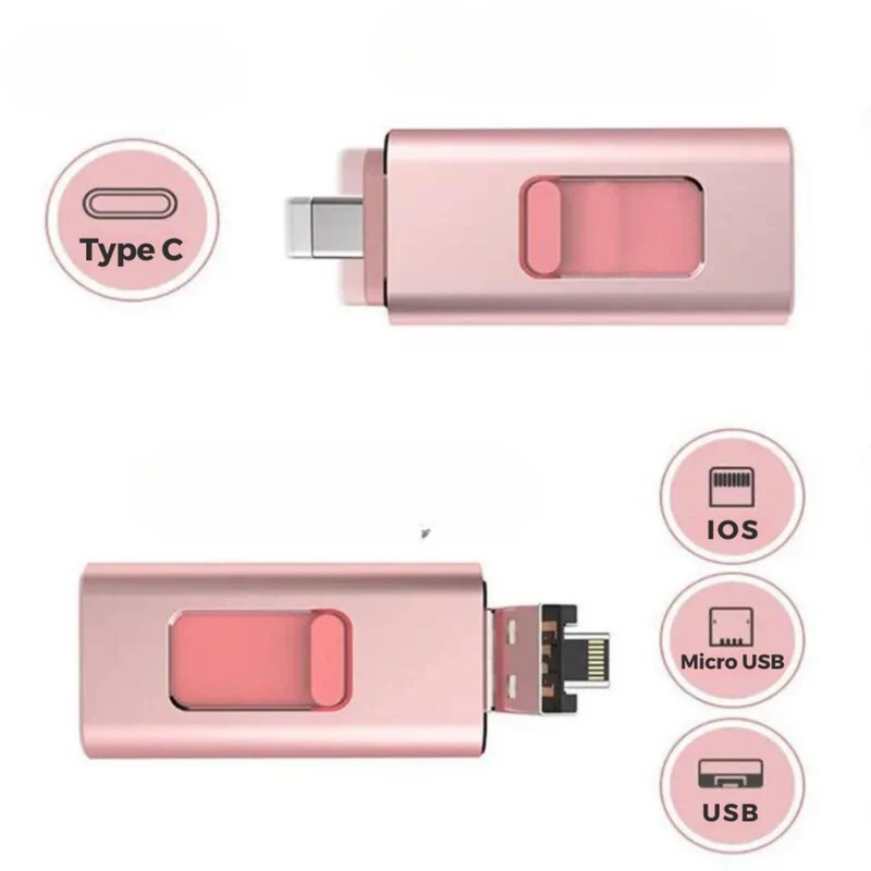 4-i-1 USB Stick: Hurtig Filoverførsel og Lagerplads