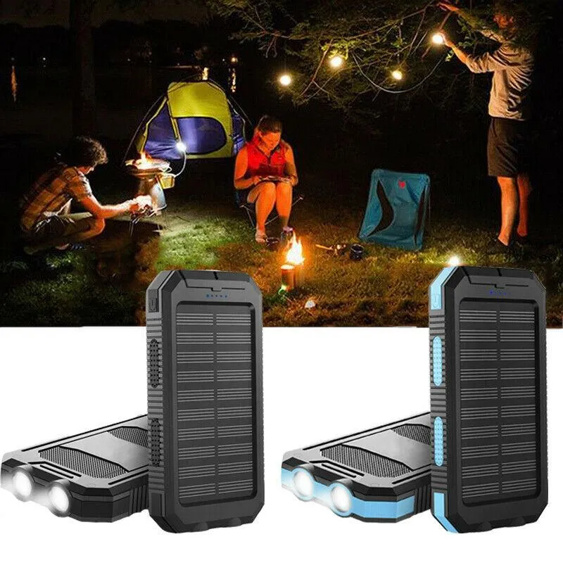 Solcelle Powerbank 500,000mAh – Altid Energi Ude i Naturen