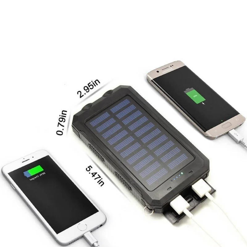 Solcelle Powerbank 500,000mAh – Altid Energi Ude i Naturen