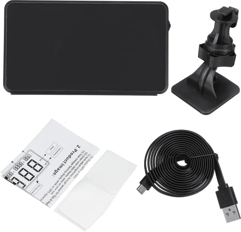 Bil GPS Display med Head-Up og USB Tilslutning